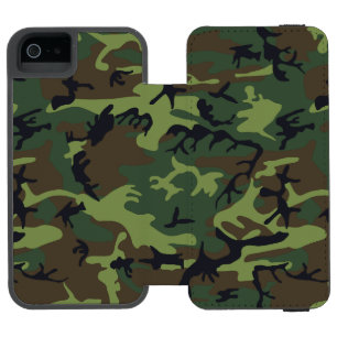 Coque-portefeuille iPhone 5 Incipio Watson™ Motif du Camouflage Vert, Motif militaire, Armée