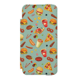 Coque-portefeuille iPhone 5 Incipio Watson™ Motif élégant d'aliments de préparation rapide