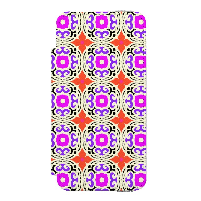 Coque Portefeuille Incipio Pour iPhone Motif ethnique avec des motifs marocains (Folio Devant)