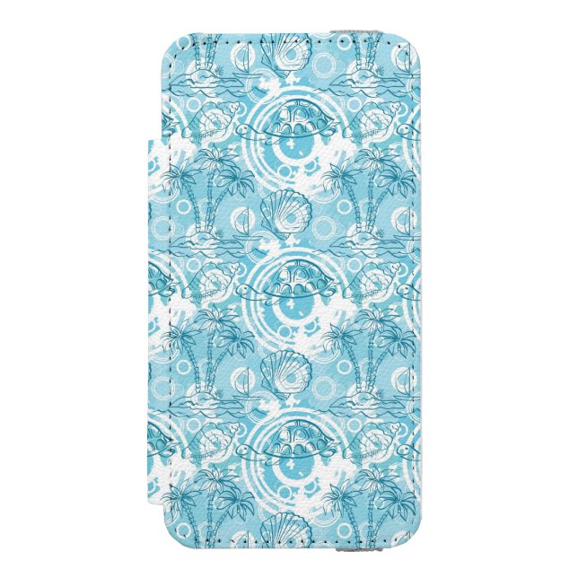 Coque Portefeuille Incipio Pour iPhone motif exotique d'océan (Folio Devant)