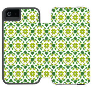 Coque-portefeuille iPhone 5 Incipio Watson™ Motif Feuille, Motif De Feuilles, Feuilles Verts