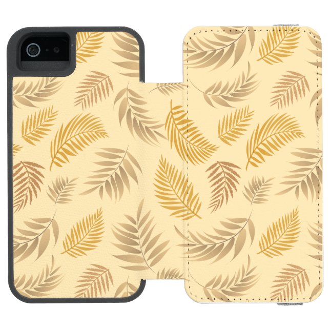 Coque Portefeuille Incipio Pour iPhone Motif Feuille tropical 6 (Folio Ouvert)