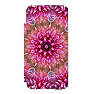 Coque-portefeuille iPhone 5 Incipio Watson™ Motif fleur rose mandala géométrique-67545