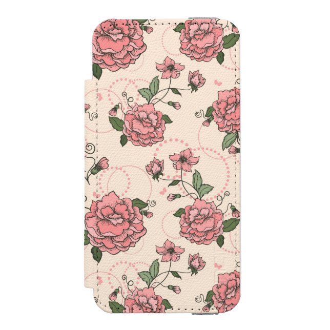 Coque Portefeuille Incipio Pour iPhone Motif floral 5 (Folio Devant)