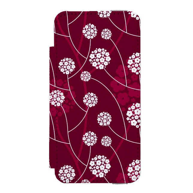 Coque Portefeuille Incipio Pour iPhone Motif floral abstrait (Folio Devant)