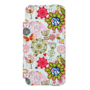 Coque-portefeuille iPhone 5 Incipio Watson™ Motif floral dans le rétro style 2