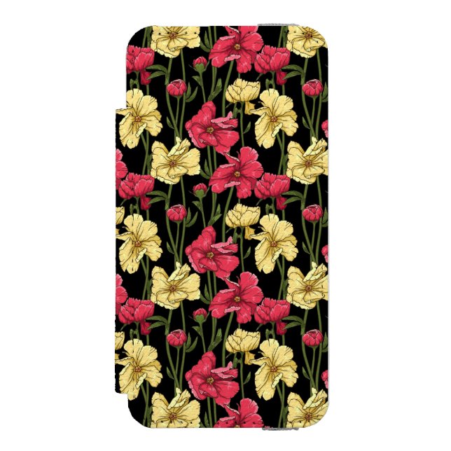Coque Portefeuille Incipio Pour iPhone Motif floral élégant 2 (Folio Devant)