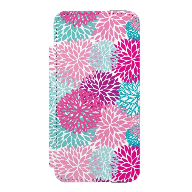 Coque Portefeuille Incipio Pour iPhone Motif floral lumineux 2 (Folio Devant)