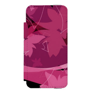 Coque-portefeuille iPhone 5 Incipio Watson™ Motif floral magenta