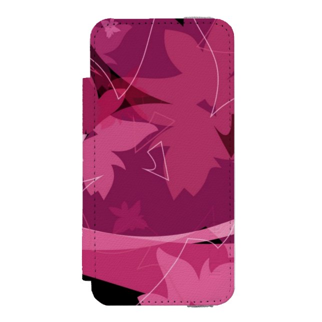 Coque Portefeuille Incipio Pour iPhone Motif floral magenta (Folio Devant)