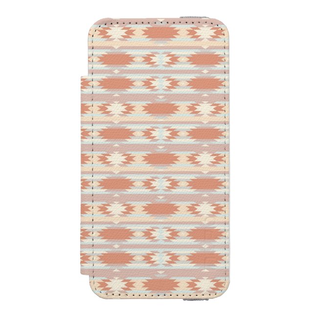 Coque Portefeuille Incipio Pour iPhone Motif géométrique dans le style aztèque 3 (Folio Devant)