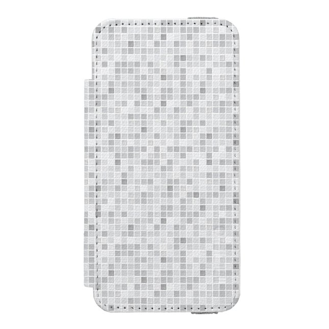 Coque Portefeuille Incipio Pour iPhone Motif gris de tuiles (Folio Devant)