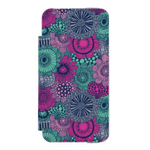 Coque-portefeuille iPhone 5 Incipio Watson™ Motif lumineux élégant des fleurs magnifiques