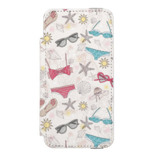 Coque-portefeuille iPhone 5 Incipio Watson™ Motif mignon d'abrégé sur été
