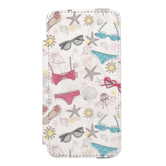 Coque Portefeuille Incipio Pour iPhone Motif mignon d'abrégé sur été (Folio Devant)