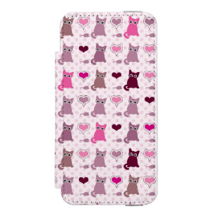 Coque-portefeuille iPhone 5 Incipio Watson™ Motif mignon de filles de chaton