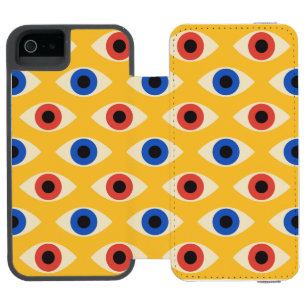 Coque-portefeuille iPhone 5 Incipio Watson™ Motif Moderne Géométrique Abstrait du Mauvais Œil