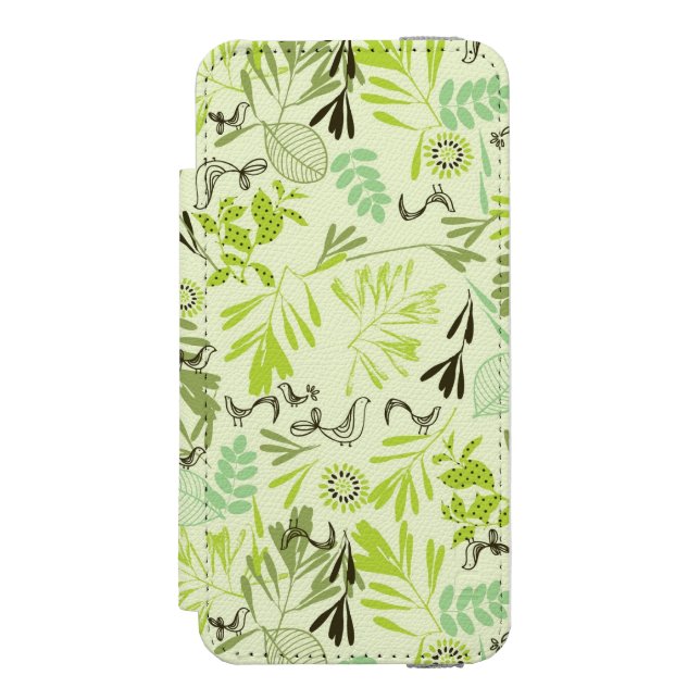 Coque Portefeuille Incipio Pour iPhone motif montrant de petits oiseaux de bébé (Folio Devant)