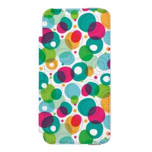 Coque-portefeuille iPhone 5 Incipio Watson™ Motif rond d'enfants de bulles