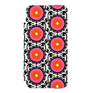 Coque-portefeuille iPhone 5 Incipio Watson™ Motif rose de Suzani