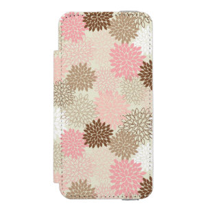 Coque-portefeuille iPhone 5 Incipio Watson™ Motif rose et Brown de maman