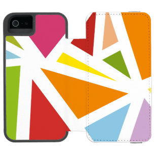Coque-portefeuille iPhone 5 Incipio Watson™ Motif triangles colorés 4