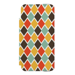 Coque-portefeuille iPhone 5 Incipio Watson™ Motif tribal de mode d'ikat moderne