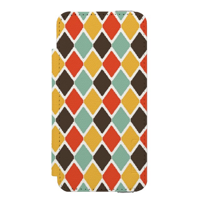 Coque Portefeuille Incipio Pour iPhone Motif tribal de mode d'ikat moderne (Folio Devant)