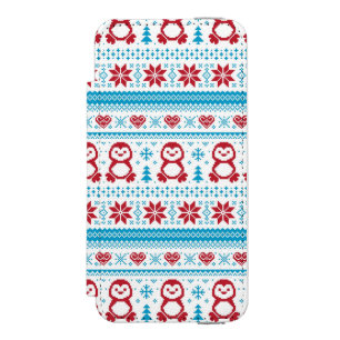 Coque-portefeuille iPhone 5 Incipio Watson™ Noël et l'hiver ont tricoté le motif