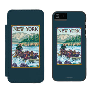 Coque-portefeuille iPhone 5 Incipio Watson™ Nouveau YorkRiver transportant la scène par radea