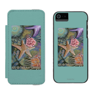 Coque-portefeuille iPhone 5 Incipio Watson™ Nouvelle scène de HampshireTidepool