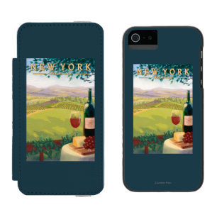 Coque-portefeuille iPhone 5 Incipio Watson™ Nouvelle scène de pays de YorkWine