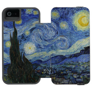 Coque-portefeuille iPhone 5 Incipio Watson™ Nuit étoilée par Vincent van Gogh
