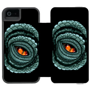 Coque-portefeuille iPhone 5 Incipio Watson™ Œil de prédateur reptile primal