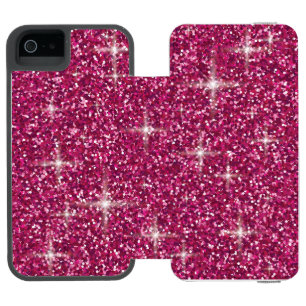Coque-portefeuille iPhone 5 Incipio Watson™ parties scintillant irisée rose
