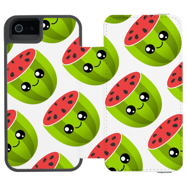 Coque Portefeuille Incipio Pour iPhone Pastèque (Folio Ouvert)