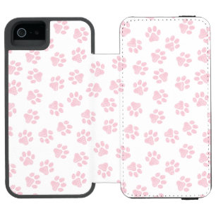 Coque-portefeuille iPhone 5 Incipio Watson™ Pâtes de chien, Pâtes de chien, Bébé Pâtes roses