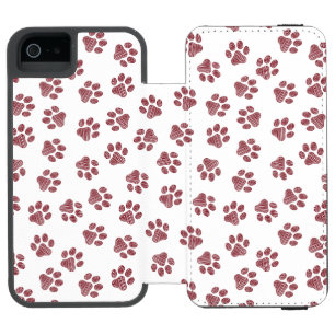 Coque-portefeuille iPhone 5 Incipio Watson™ Patrouilles de Doodle, Paws de Chien, Paws De Bour