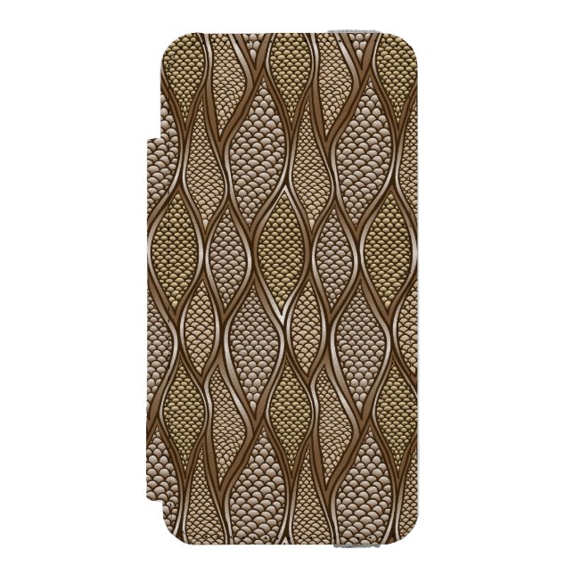 Coque Portefeuille Incipio Pour iPhone Peau de serpent stylisée (Folio Devant)