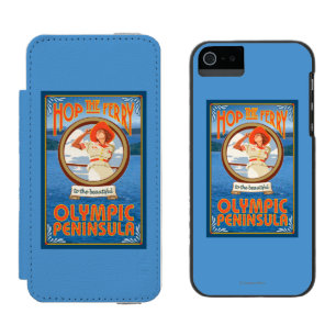 Coque-portefeuille iPhone 5 Incipio Watson™ Péninsule olympique, WashingtonHop le ferry