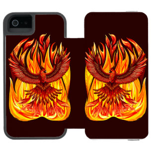 Coque-portefeuille iPhone 5 Incipio Watson™ Phoenix mythologique immortelle Créature