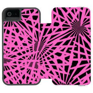 Coque-portefeuille iPhone 5 Incipio Watson™ pinkblackanista floral