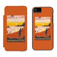 Plage et cerfs-volants - Moclips, Washington