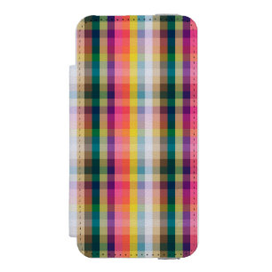 Coque-portefeuille iPhone 5 Incipio Watson™ Plaid écossais abstrait