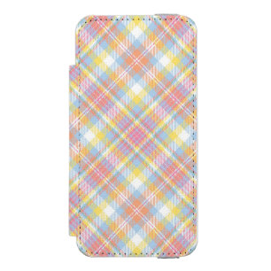 Coque-portefeuille iPhone 5 Incipio Watson™ Plaid en pastel de rayure