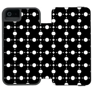 Coque-portefeuille iPhone 5 Incipio Watson™ Points blancs, motif à pois, points, pois