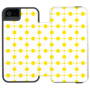 Coque-portefeuille iPhone 5 Incipio Watson™ Pois Jaunes, Motif Polka Dot, Points, Pots
