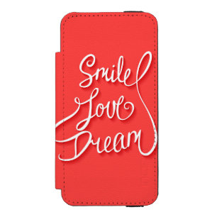 Coque-portefeuille iPhone 5 Incipio Watson™ Rêve d'amour de sourire
