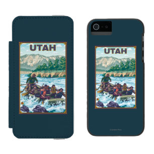 Coque-portefeuille iPhone 5 Incipio Watson™ Rivière RaftingUtah