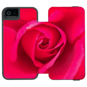 Coque-portefeuille iPhone 5 Incipio Watson™ Rose rouge romantique v2